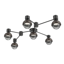 Hammerton SMB0093-HL-MB-S-L1-FB - Cabochon Flush Mount Wall Sconce Matte Black