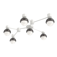 Hammerton SMB0093-HL-WI-WL-L3-GP - Cabochon Flush Mount Wall Sconce Salt White