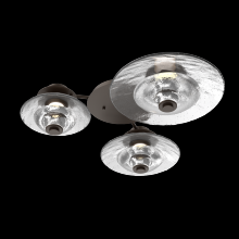 Hammerton SMB0098-H3-FB-CG-L3 - Hub & Spoke - Cirrus - 3pc (warm glass and cast glass)