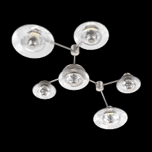 Hammerton SMB0098-HL-BS-CG-L3 - Hub & Spoke - Cirrus - Linear - 6pc (warm glass and cast glass)