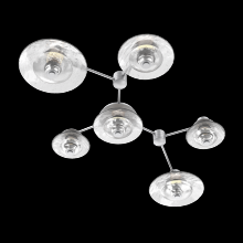 Hammerton SMB0098-HL-CS-CG-L3 - Hub & Spoke - Cirrus - Linear - 6pc (warm glass and cast glass)