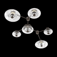 Hammerton SMB0098-HL-FB-CG-L3 - Hub & Spoke - Cirrus - Linear - 6pc (warm glass and cast glass)