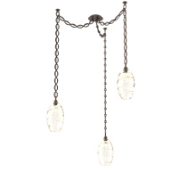 Hammerton SNB0035-03-FB-OA-CH2-E2 - Ellisse Multi Light Pendant Multi Port Canopy Flat Bronze