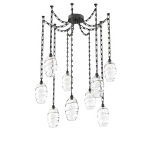 Hammerton SNB0035-09-MB-OC-CH3-E2 - Ellisse Multi Light Pendant Multi Port Canopy Matte Black