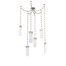 Hammerton SNB0042-06-BS-CR-CH3-L3 - Parallel Multi Light Pendant Multi Port Canopy Beige Silver