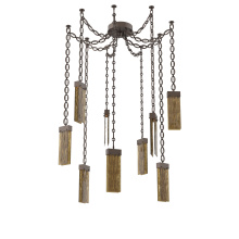 Hammerton SNB0042-09-FB-BG-CH2-L3 - Parallel Multi Light Pendant Multi Port Canopy Flat Bronze