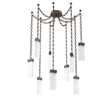 Hammerton SNB0042-09-FB-CR-CH1-L3 - Parallel Multi Light Pendant Multi Port Canopy Flat Bronze