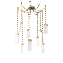 Hammerton SNB0042-09-GB-CR-CH2-L1 - Parallel Multi Light Pendant Multi Port Canopy Gilded Brass