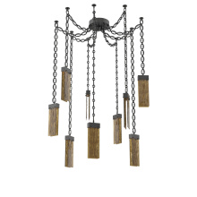 Hammerton SNB0042-09-MB-BG-CH2-L1 - Parallel Multi Light Pendant Multi Port Canopy Matte Black