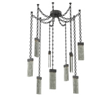 Hammerton SNB0042-09-MB-SG-CH2-L3 - Parallel Multi Light Pendant Multi Port Canopy Matte Black