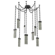 Hammerton SNB0042-09-MB-SG-CH3-L3 - Parallel Multi Light Pendant Multi Port Canopy Matte Black