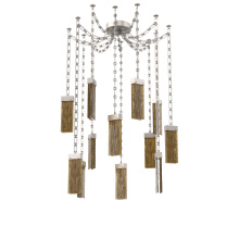 Hammerton SNB0042-12-BS-BG-CH3-L3 - Parallel Multi Light Pendant Multi Port Canopy Beige Silver