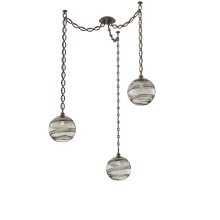 Hammerton SNB0047-03-FB-OS-CH2-E2 - Terra Multi Light Pendant Multi Port Canopy Flat Bronze