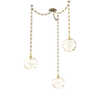 Hammerton SNB0047-03-GB-OA-CH3-E2 - Terra Multi Light Pendant Multi Port Canopy Gilded Brass