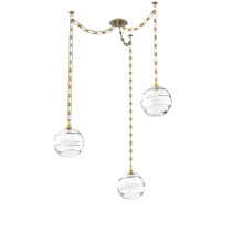Hammerton SNB0047-03-GB-OC-CH3-E2 - Terra Multi Light Pendant Multi Port Canopy Gilded Brass