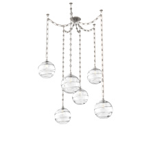 Hammerton SNB0047-06-BS-OC-CH3-E2 - Terra Multi Light Pendant Multi Port Canopy Beige Silver