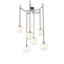 Hammerton SNB0047-06-FB-OA-CH1-E2 - Terra Multi Light Pendant Multi Port Canopy Flat Bronze