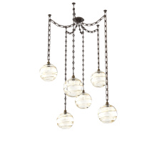 Hammerton SNB0047-06-FB-OA-CH3-E2 - Terra Multi Light Pendant Multi Port Canopy Flat Bronze