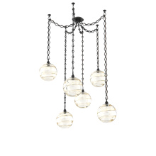 Hammerton SNB0047-06-MB-OA-CH1-E2 - Terra Multi Light Pendant Multi Port Canopy Matte Black