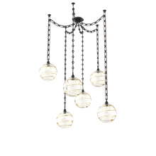 Hammerton SNB0047-06-MB-OA-CH3-E2 - Terra Multi Light Pendant Multi Port Canopy Matte Black