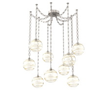 Hammerton SNB0047-09-BS-OA-CH2-E2 - Terra Multi Light Pendant Multi Port Canopy Beige Silver