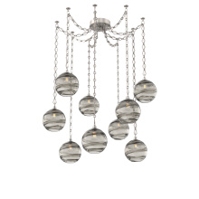 Hammerton SNB0047-09-BS-OS-CH1-E2 - Terra Multi Light Pendant Multi Port Canopy Beige Silver
