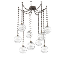 Hammerton SNB0047-09-FB-OC-CH1-E2 - Terra Multi Light Pendant Multi Port Canopy Flat Bronze