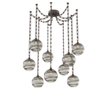 Hammerton SNB0047-09-FB-OS-CH3-E2 - Terra Multi Light Pendant Multi Port Canopy Flat Bronze