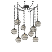 Hammerton SNB0047-09-MB-OS-CH2-E2 - Terra Multi Light Pendant Multi Port Canopy Matte Black