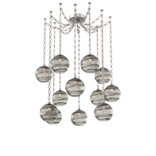 Hammerton SNB0047-12-BS-OS-CH1-E2 - Terra Multi Light Pendant Multi Port Canopy Beige Silver