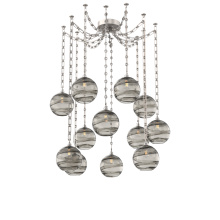 Hammerton SNB0047-12-BS-OS-CH3-E2 - Terra Multi Light Pendant Multi Port Canopy Beige Silver