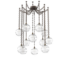 Hammerton SNB0047-12-FB-OC-CH2-E2 - Terra Multi Light Pendant Multi Port Canopy Flat Bronze