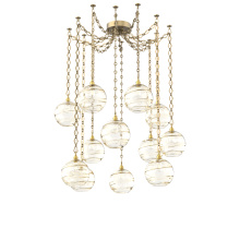 Hammerton SNB0047-12-GB-OA-CH1-E2 - Terra Multi Light Pendant Multi Port Canopy Gilded Brass