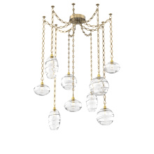 Hammerton SNB0048-09-GB-OC-CH1-E2 - Misto Multi Light Pendant Multi Port Canopy Gilded Brass