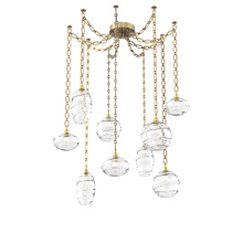 Hammerton SNB0048-09-GB-OC-CH2-E2 - Misto Multi Light Pendant Multi Port Canopy Gilded Brass