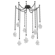 Hammerton SNB0059-09-MB-BC-CH2-L3 - Blossom Multi Light Pendant Multi Port Canopy Matte Black