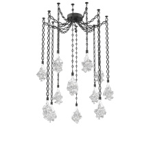 Hammerton SNB0059-12-MB-BC-CH2-L3 - Blossom Multi Light Pendant Multi Port Canopy Matte Black