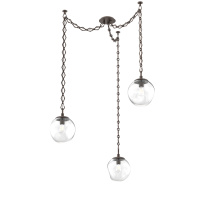 Hammerton SNB0062-03-FB-C-CH1-E2 - Aster Bulb Multi Light Pendant Multi Port Canopy Flat Bronze