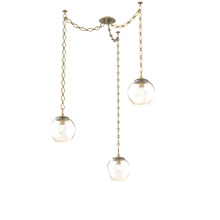 Hammerton SNB0062-03-GB-A-CH1-E2 - Aster Bulb Multi Light Pendant Multi Port Canopy Gilded Brass