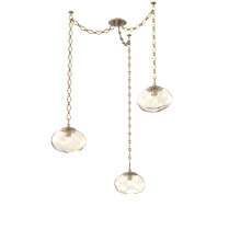 Hammerton SNB0064-03-GB-A-CH1-E2 - Nova Bulb Multi Light Pendant Multi Port Canopy Gilded Brass