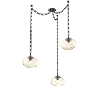Hammerton SNB0064-03-MB-A-CH3-E2 - Nova Bulb Multi Light Pendant Multi Port Canopy Matte Black