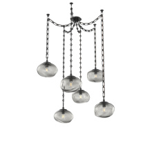 Hammerton SNB0064-06-MB-S-CH3-E2 - Nova Bulb Multi Light Pendant Multi Port Canopy Matte Black