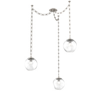 Hammerton SNB0066-03-BS-FC-CH3-L1 - Aster LED Multi Light Pendant Multi Port Canopy Beige Silver