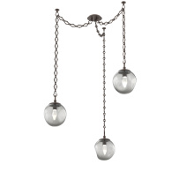 Hammerton SNB0066-03-FB-GS-CH1-L1 - Aster LED Multi Light Pendant Multi Port Canopy Flat Bronze