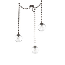 Hammerton SNB0066-03-FB-ZC-CH3-L3 - Aster LED Multi Light Pendant Multi Port Canopy Flat Bronze
