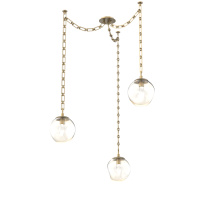 Hammerton SNB0066-03-GB-GA-CH3-L1 - Aster LED Multi Light Pendant Multi Port Canopy Gilded Brass