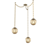 Hammerton SNB0066-03-GB-GB-CH2-L1 - Aster LED Multi Light Pendant Multi Port Canopy Gilded Brass