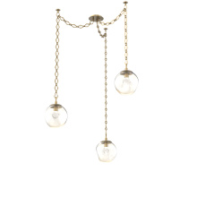 Hammerton SNB0066-03-GB-ZA-CH1-L1 - Aster LED Multi Light Pendant Multi Port Canopy Gilded Brass