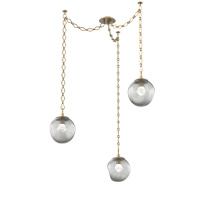 Hammerton SNB0066-03-GB-ZS-CH1-L1 - Aster LED Multi Light Pendant Multi Port Canopy Gilded Brass