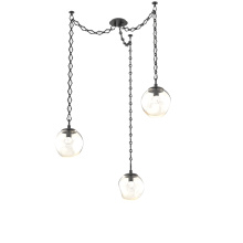 Hammerton SNB0066-03-MB-FA-CH1-L1 - Aster LED Multi Light Pendant Multi Port Canopy Matte Black